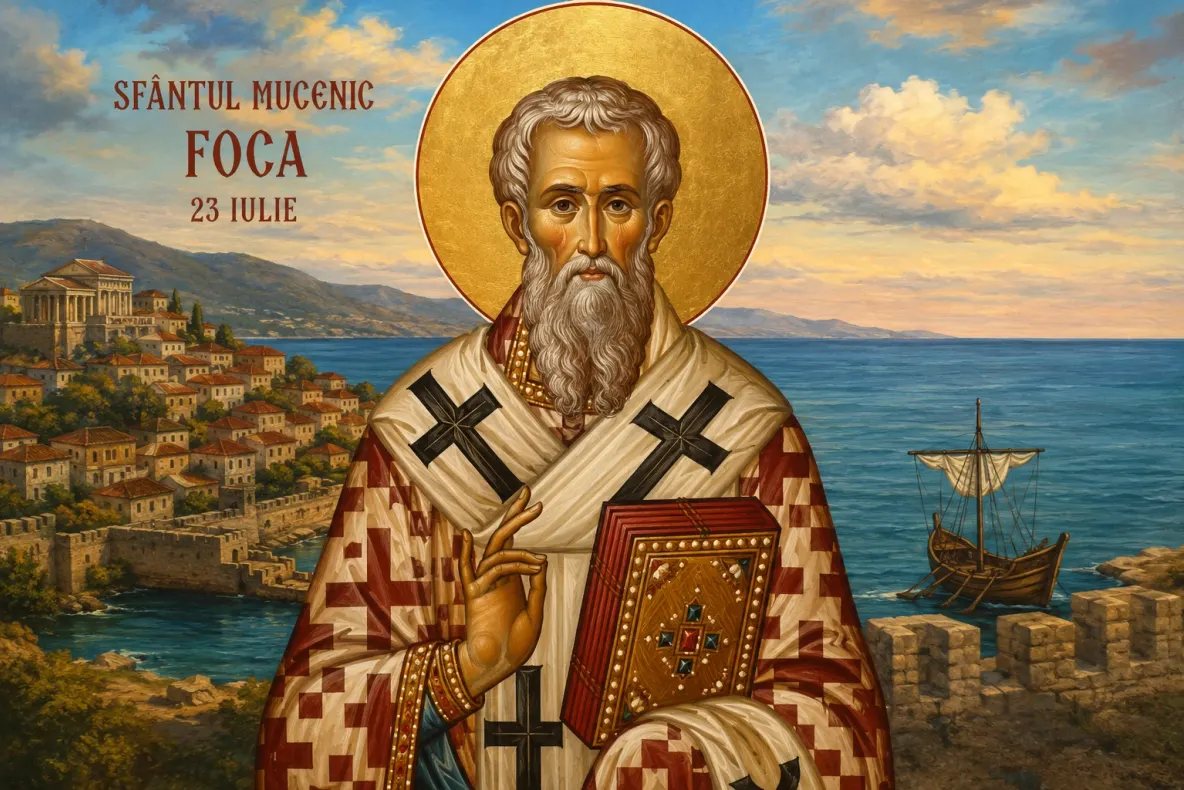 Sărbătoarea zilei, 23 iulie. Biserica pomenește mutarea moaștelor Sfântului Mucenic Foca la Constantinopol