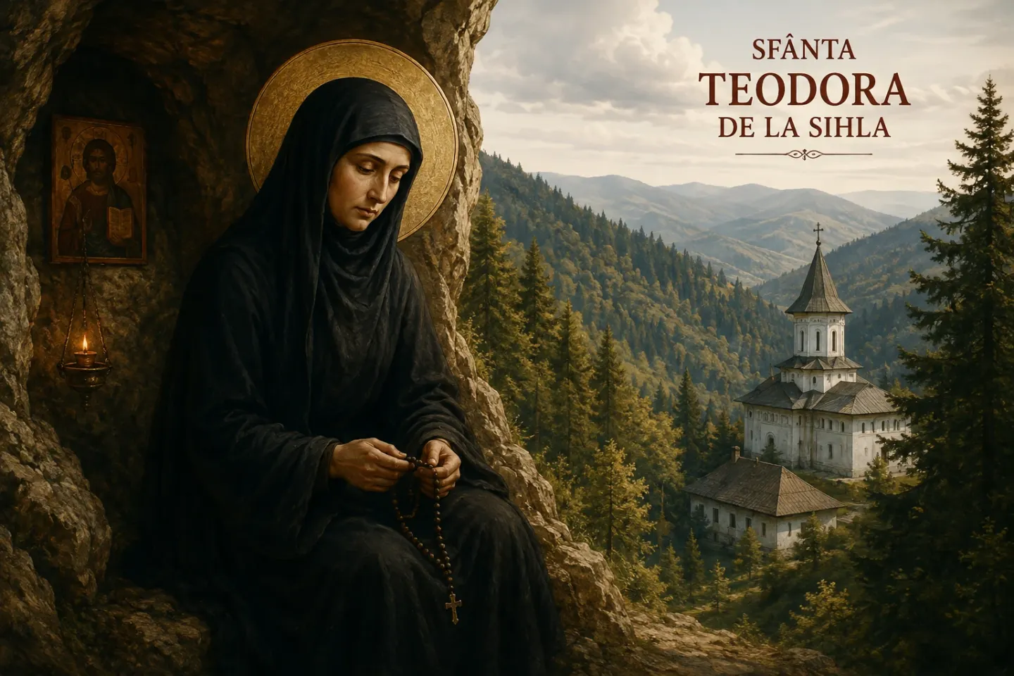 Sărbătoare 7 august: Sfânta Teodora de la Sihla, prima româncă trecută în rândul sfinților