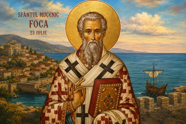 Sărbătoarea zilei, 23 iulie. Biserica pomenește mutarea moaștelor Sfântului Mucenic Foca la Constantinopol